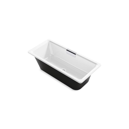 Kohler 63 in L, 28.31 in W, White, Cast Iron 29328-P5-0